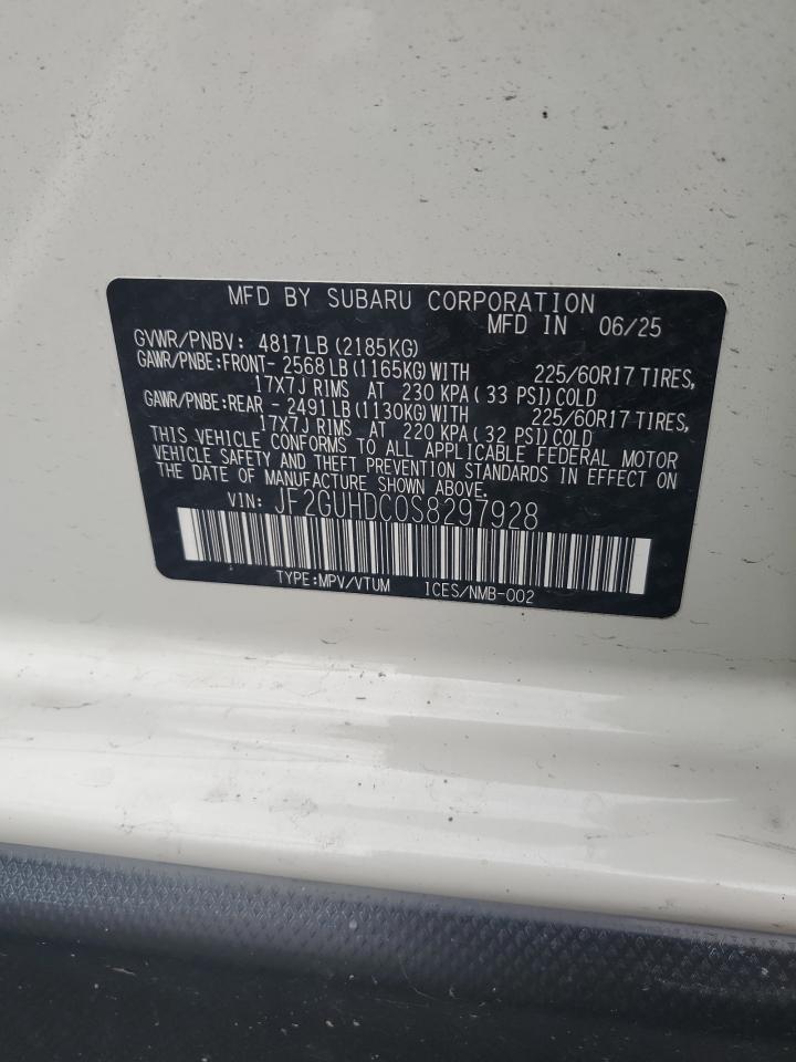 2025 Subaru Crosstrek Premium VIN: JF2GUHDC0S8297928 Lot: 89513455