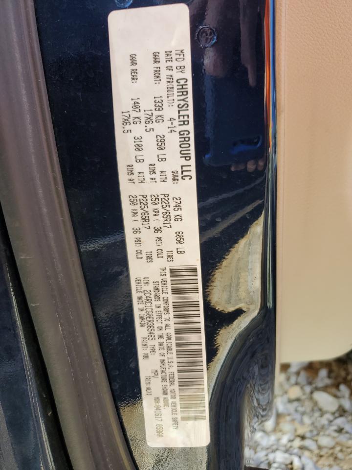 2014 Chrysler Town & Country Touring L VIN: 2C4RC1CG0ER365465 Lot: 59339545