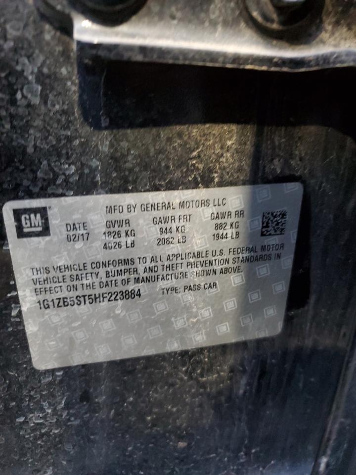 2017 Chevrolet Malibu Ls VIN: 1G1ZB5ST5HF223884 Lot: 85715925
