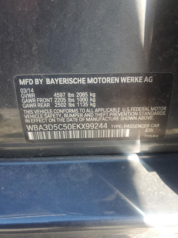 2014 BMW 328 D xDrive VIN: WBA3D5C50EKX99244 Lot: 85888815