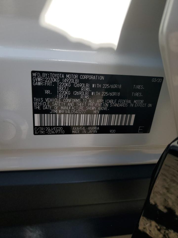 2020 Toyota Rav4 Xse VIN: JTMEWRFV4LD543277 Lot: 84560335