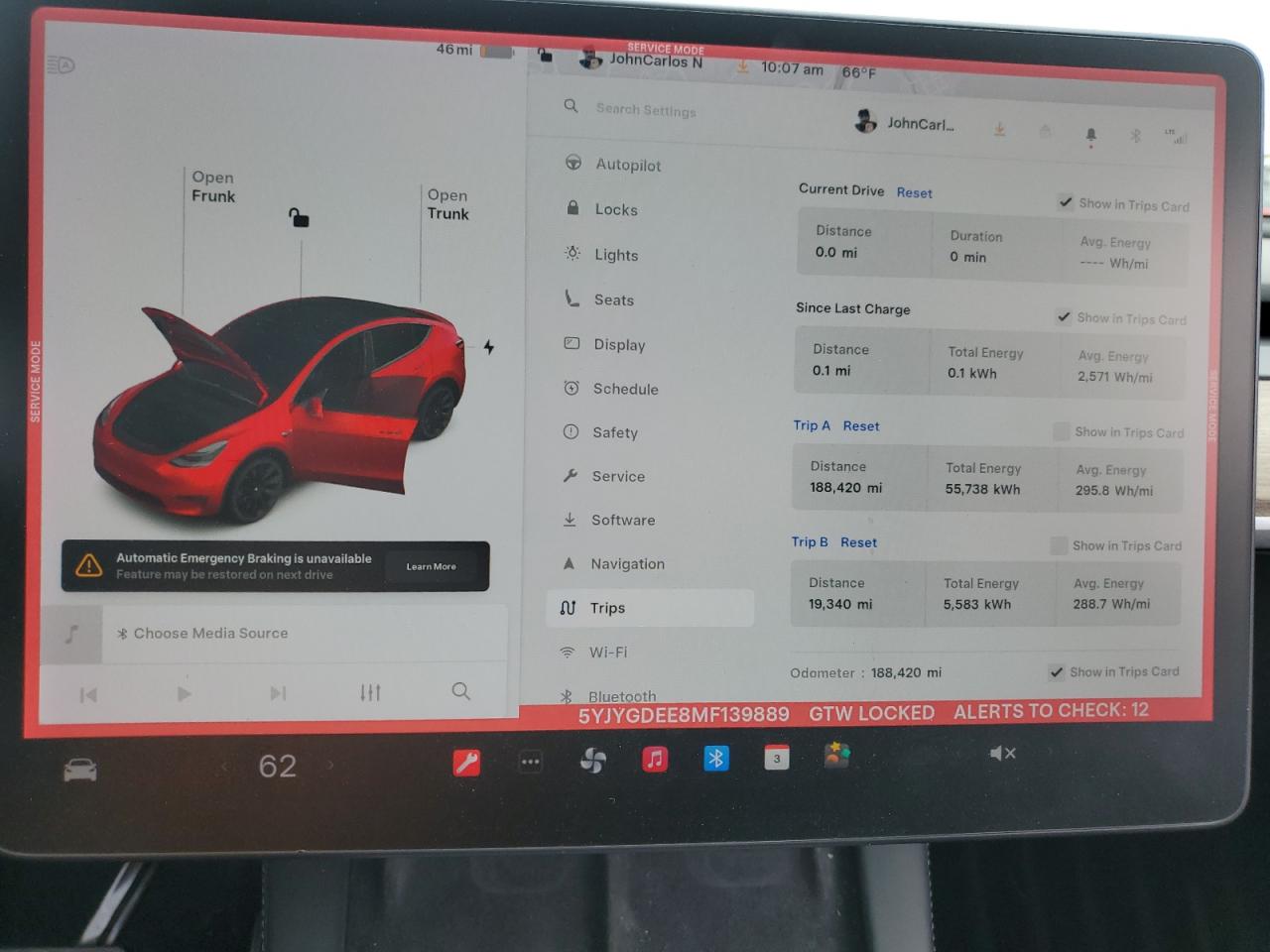 2021 Tesla Model Y VIN: 5YJYGDEE8MF139889 Lot: 84915495