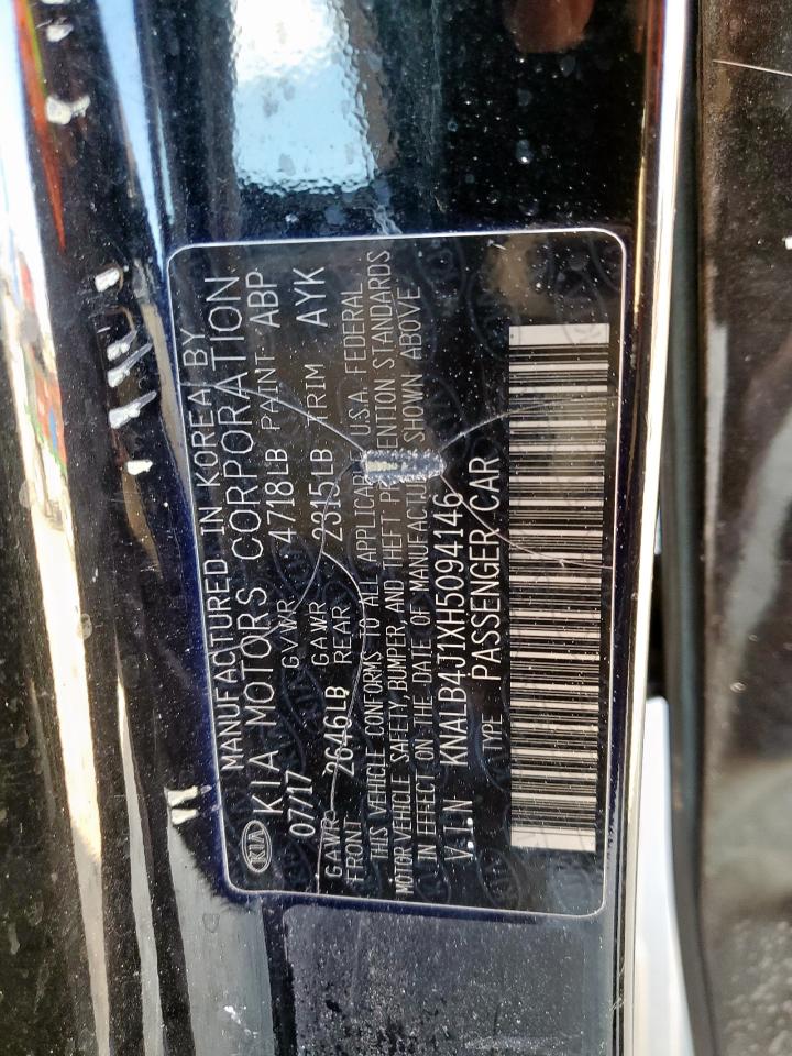 2017 Kia Cadenza Premium VIN: KNALB4J1XH5094146 Lot: 86190235