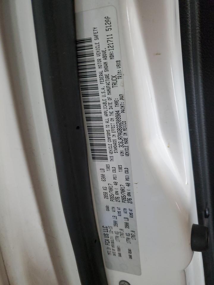 2016 Ram 1500 St VIN: 3C6JR7AG8GG209904 Lot: 86138765