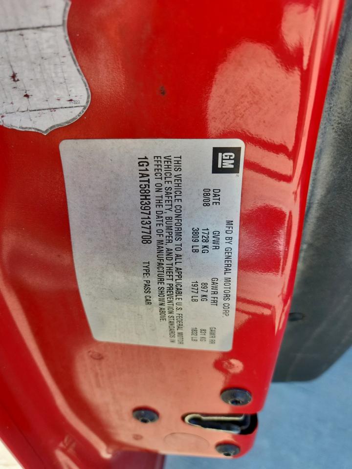 2009 Chevrolet Cobalt Lt VIN: 1G1AT58H397137708 Lot: 86244575