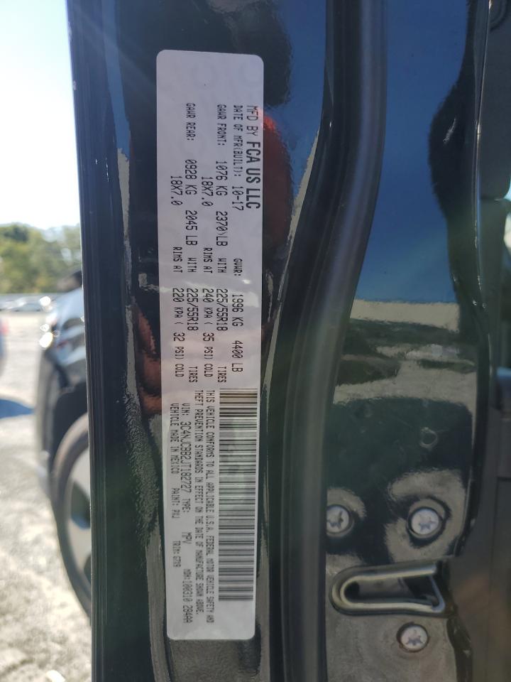 2018 Jeep Compass Latitude VIN: 3C4NJCBB2JT182727 Lot: 85762575