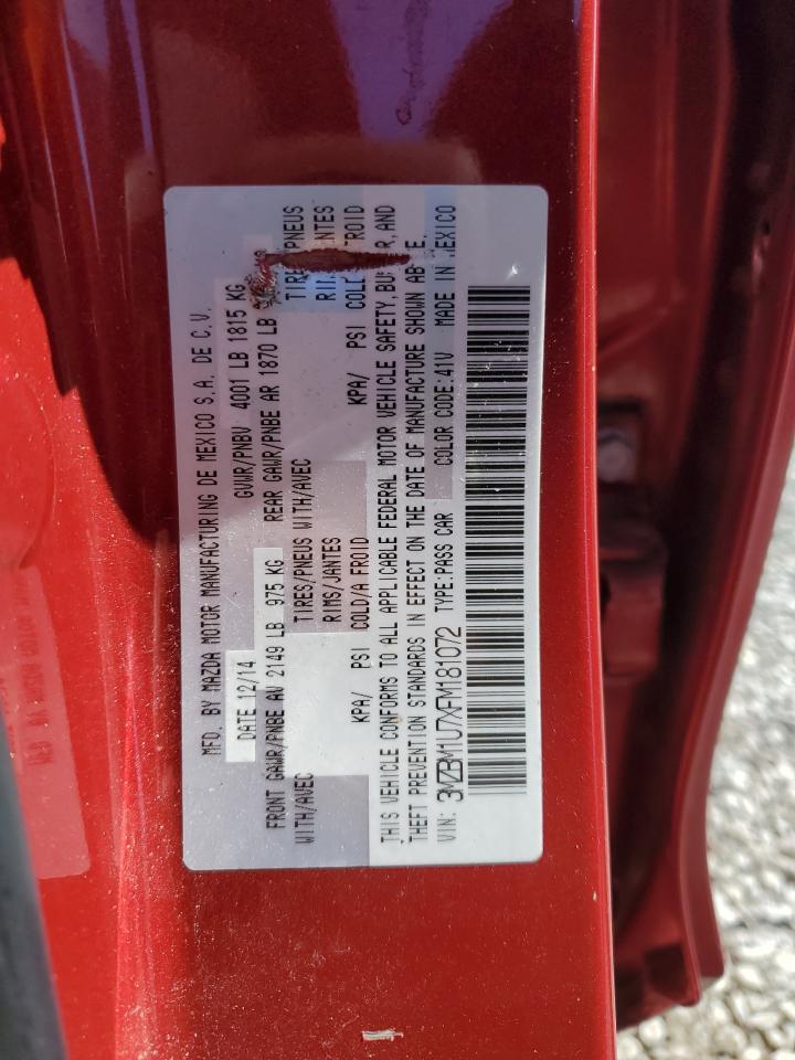 2015 Mazda 3 Sport VIN: 3MZBM1U7XFM181072 Lot: 85824205