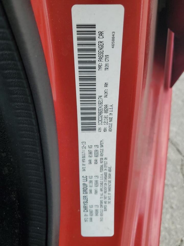 2014 Dodge Avenger Se VIN: 1C3CDZAB2EN182174 Lot: 86786765