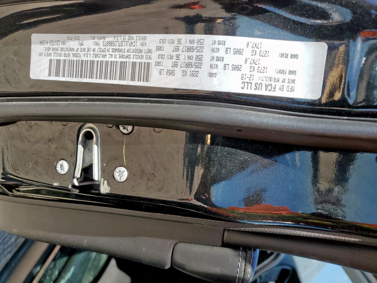 2020 Jeep Cherokee Latitude Plus VIN: 1C4PJLLB7LD586073 Lot: 85857525