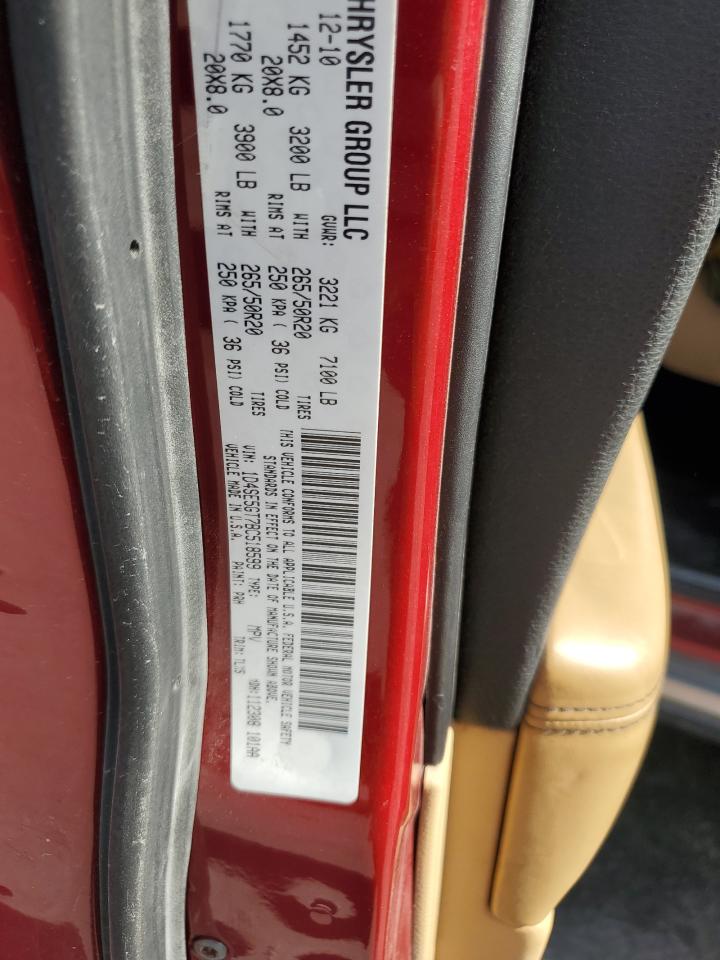 2011 Dodge Durango Citadel VIN: 1D4SE5GT7BC518599 Lot: 86325555