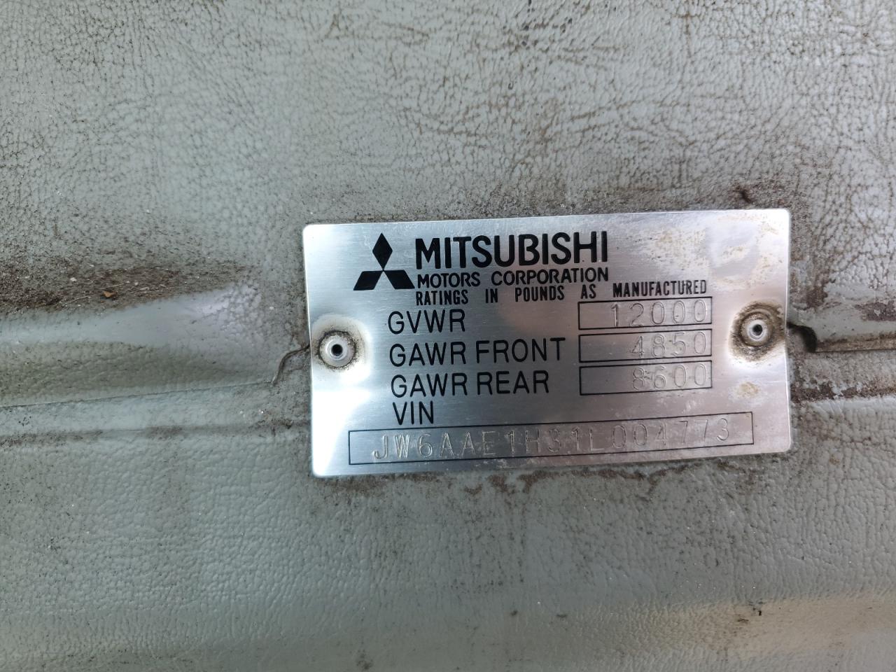 2001 Mitsubishi Fuso Fe 639 - Semi Truck VIN: JW6AAE1H31L004773 Lot: 82157885