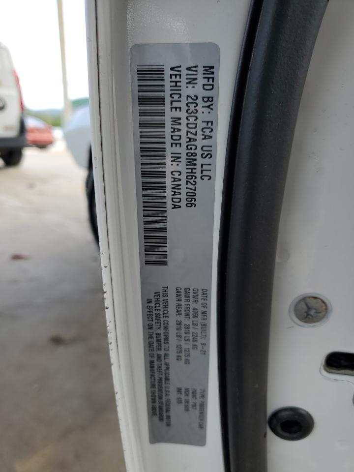 2021 Dodge Challenger Sxt VIN: 2C3CDZAG8MH627066 Lot: 82298095