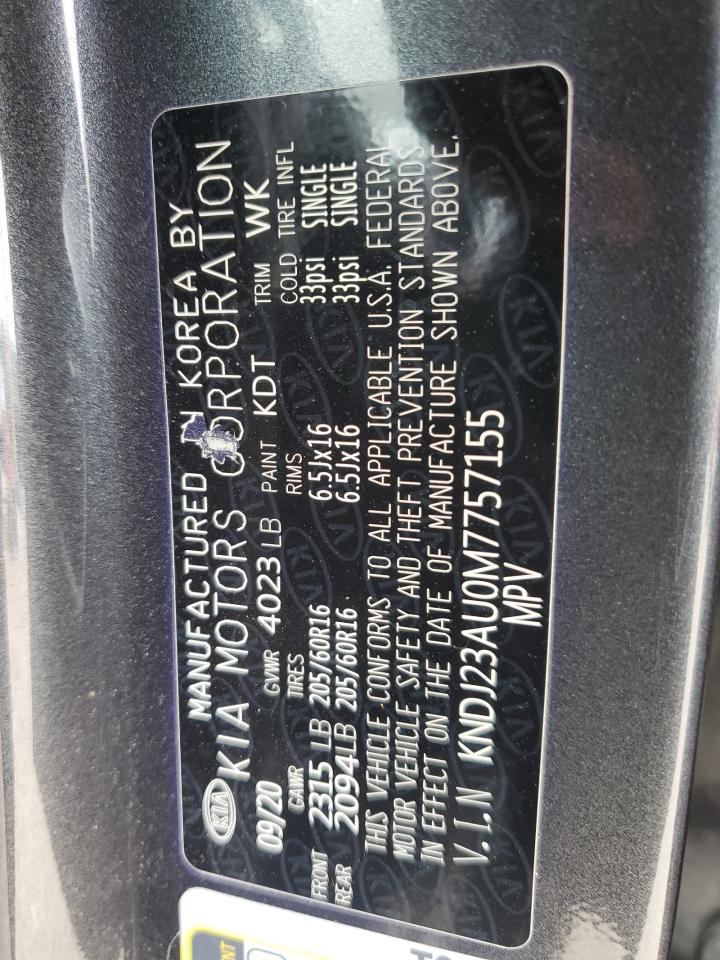 2021 Kia Soul Lx VIN: KNDJ23AU0M7757155 Lot: 82217275