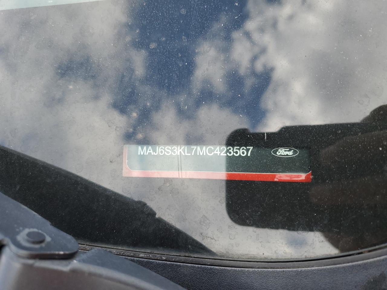 2021 Ford Ecosport Titanium VIN: MAJ6S3KL7MC423567 Lot: 85005025