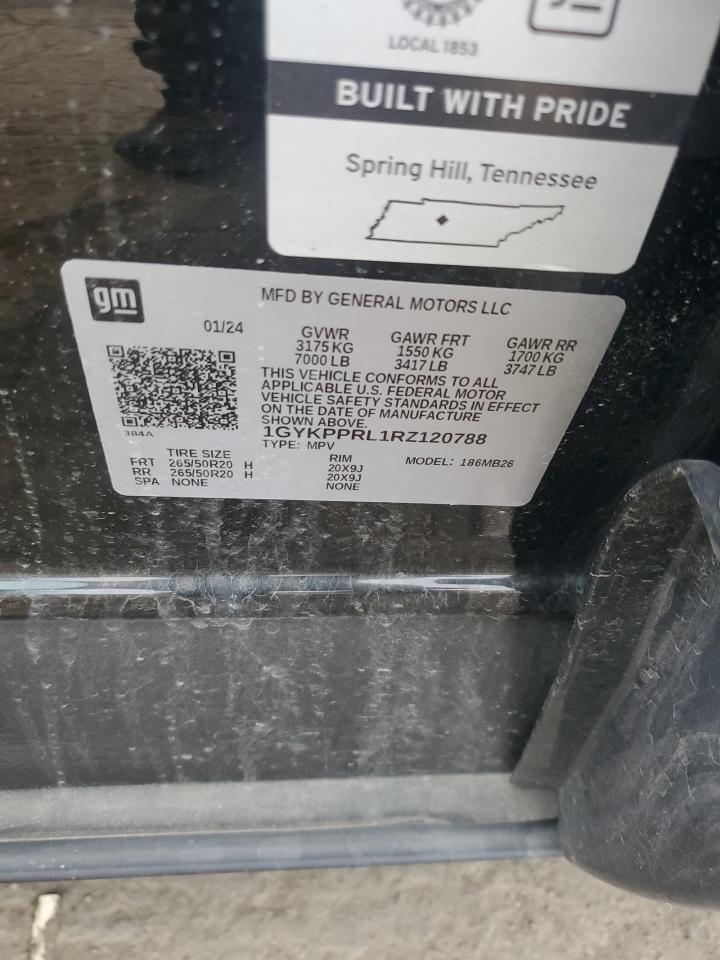 2024 Cadillac Lyriq Luxury VIN: 1GYKPPRL1RZ120788 Lot: 87263415