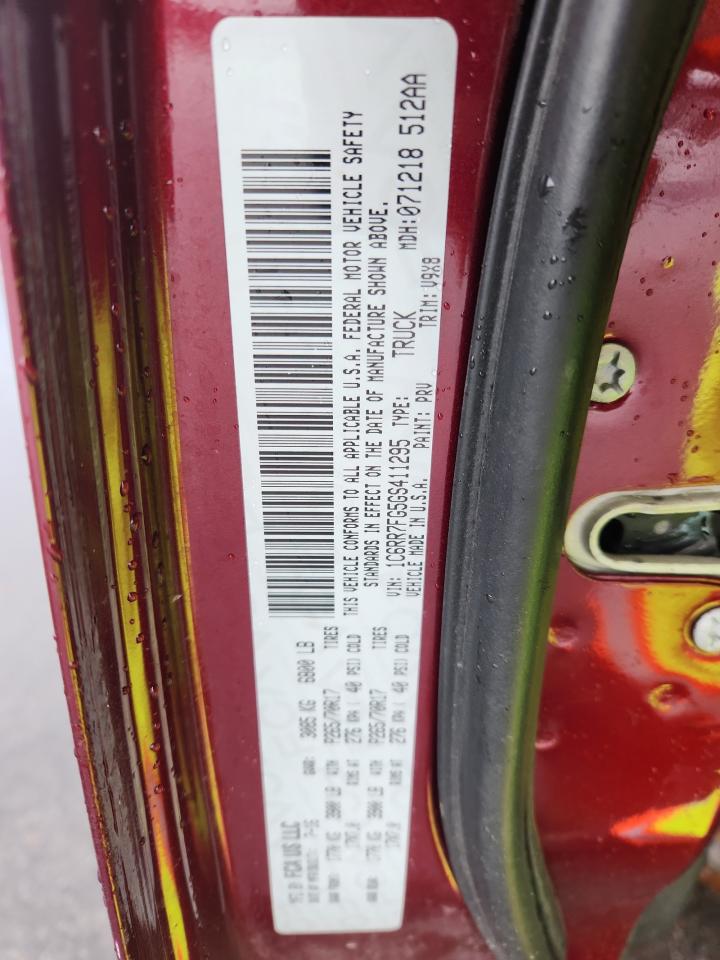 2016 Ram 1500 St VIN: 1C6RR7FG5GS411295 Lot: 85707505