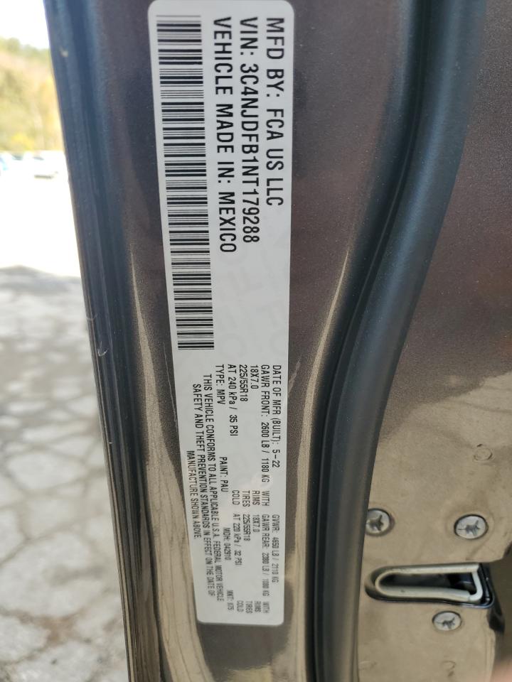 2022 Jeep Compass Latitude Lux VIN: 3C4NJDFB1NT179288 Lot: 89493395