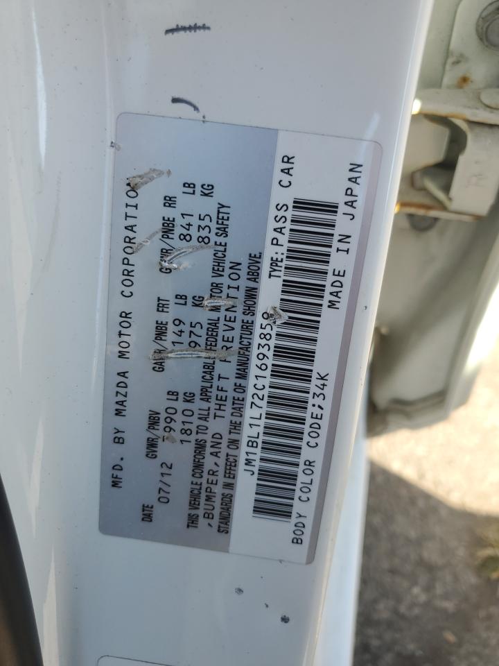 2012 Mazda 3 I VIN: JM1BL1L72C1693859 Lot: 85155375