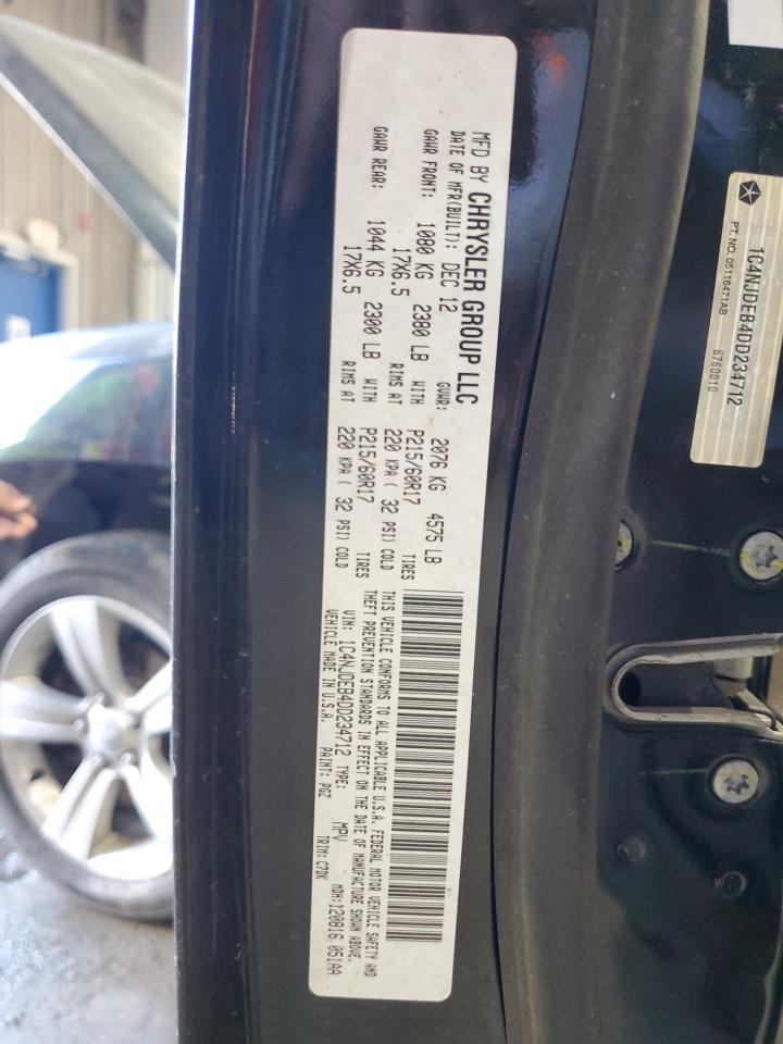 2013 Jeep Compass Latitude VIN: 1C4NJDEB4DD234712 Lot: 89863955