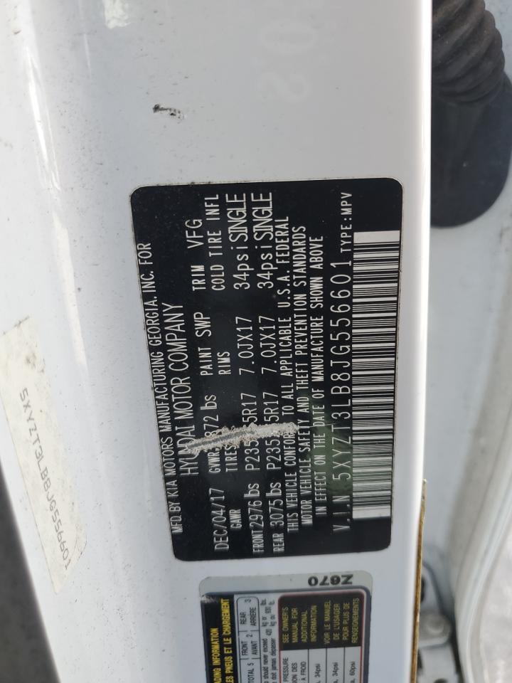 2018 Hyundai Santa Fe Sport VIN: 5XYZT3LB8JG556601 Lot: 82234085