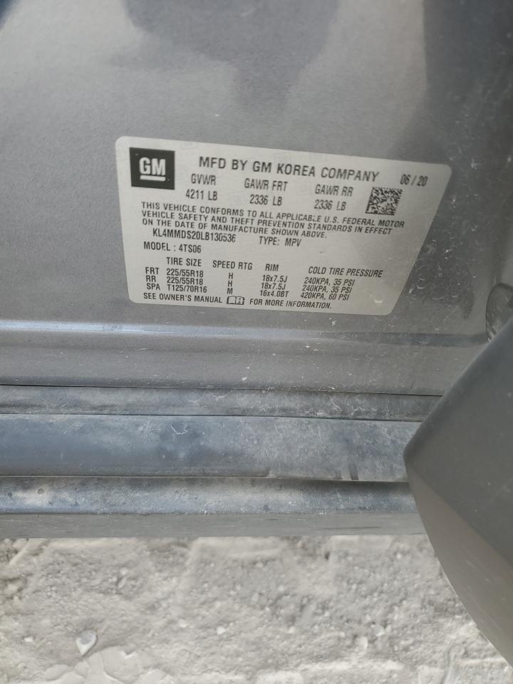 2020 Buick Encore Gx Select VIN: KL4MMDS20LB130536 Lot: 85338515