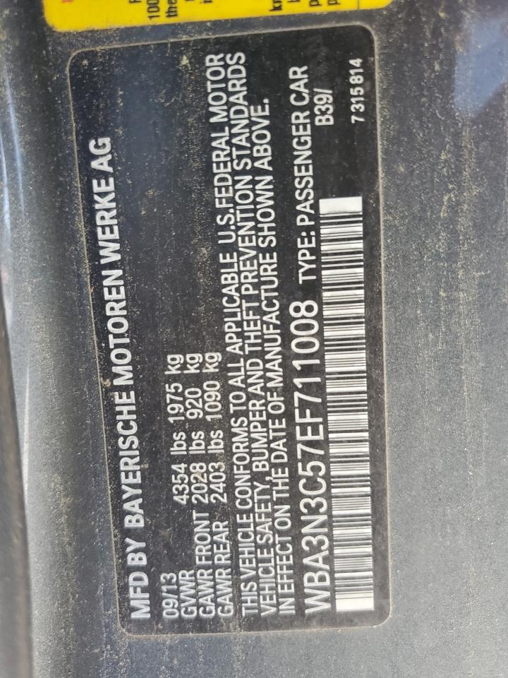 2014 BMW 428 I VIN: WBA3N3C57EF711008 Lot: 85096145