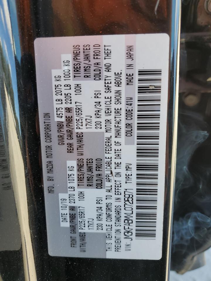 2020 Mazda Cx-5 Sport VIN: JM3KFABMXL0725971 Lot: 90649125