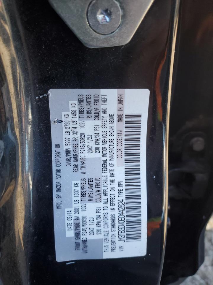 2014 Mazda Cx-9 Grand Touring VIN: JM3TB3DV0E0442824 Lot: 90320575