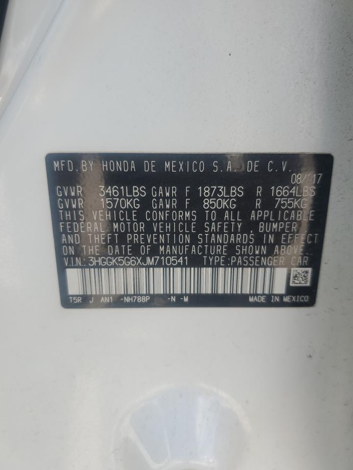 2018 Honda Fit Sport VIN: 3HGGK5G6XJM710541 Lot: 84751965