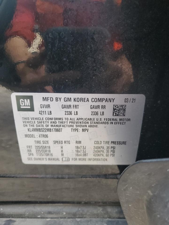 2021 Buick Encore Gx Preferred VIN: KL4MMBS22MB170607 Lot: 85176295