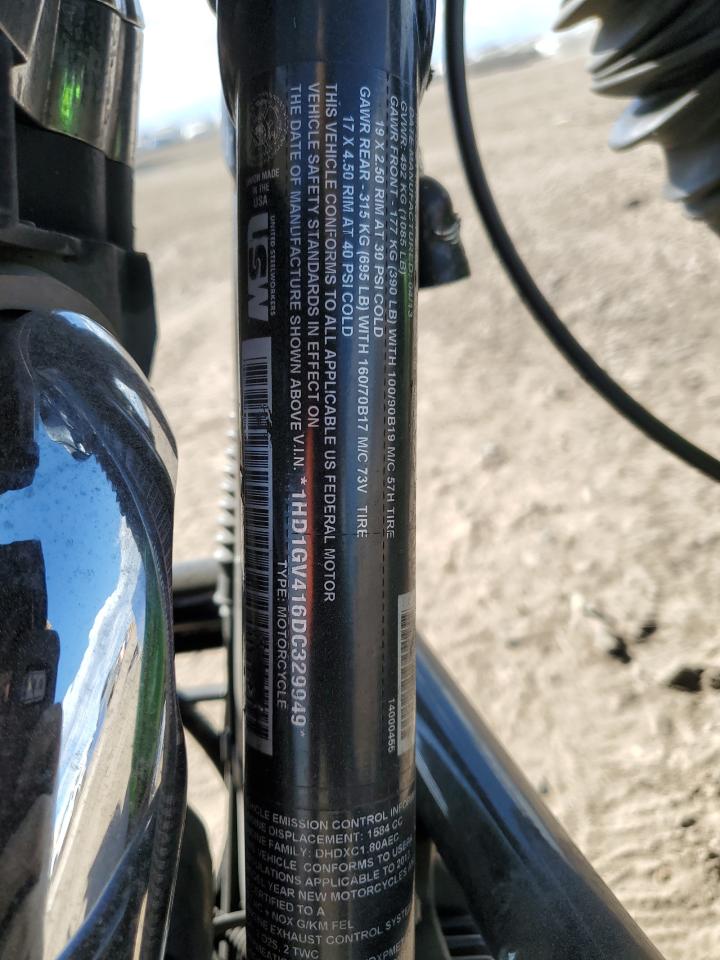 2013 Harley-Davidson Fxdc Dyna Super Glide VIN: 1HD1GV416DC329949 Lot: 84977075