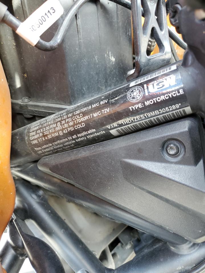 2021 Harley-Davidson Ra1250 S VIN: 1HD1ZES19MB305289 Lot: 89904785