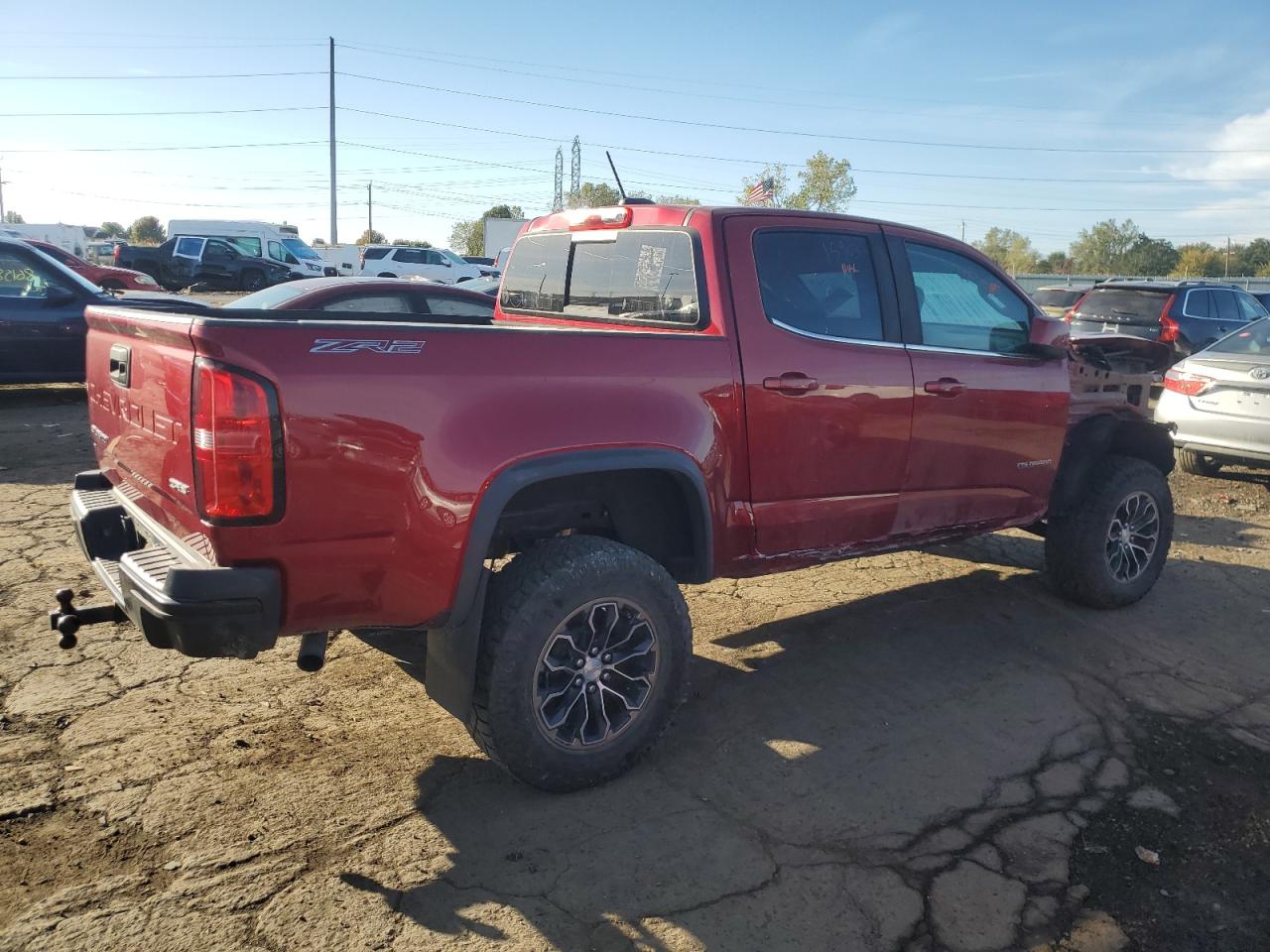 2021 Chevrolet Colorado Zr2 red  gas 1GCGTEEN4M1183054 photo #4