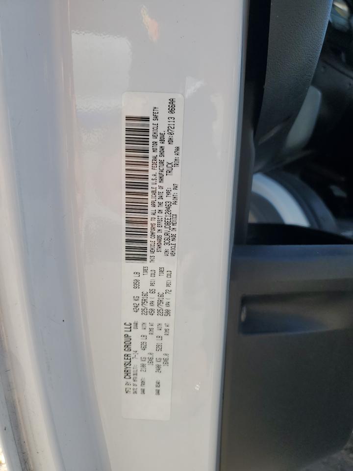 2014 Ram Promaster 3500 3500 High VIN: 3C6URVJD8EE120463 Lot: 81969475