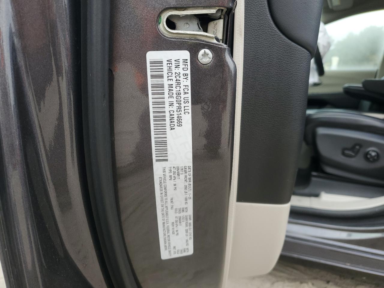 2023 Chrysler Pacifica Touring L VIN: 2C4RC1BG0PR514669 Lot: 84946015