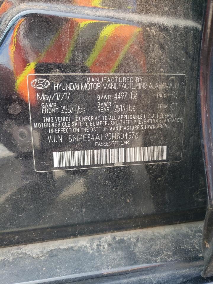 2018 Hyundai Sonata Sport VIN: 5NPE34AF9JH604576 Lot: 85101385