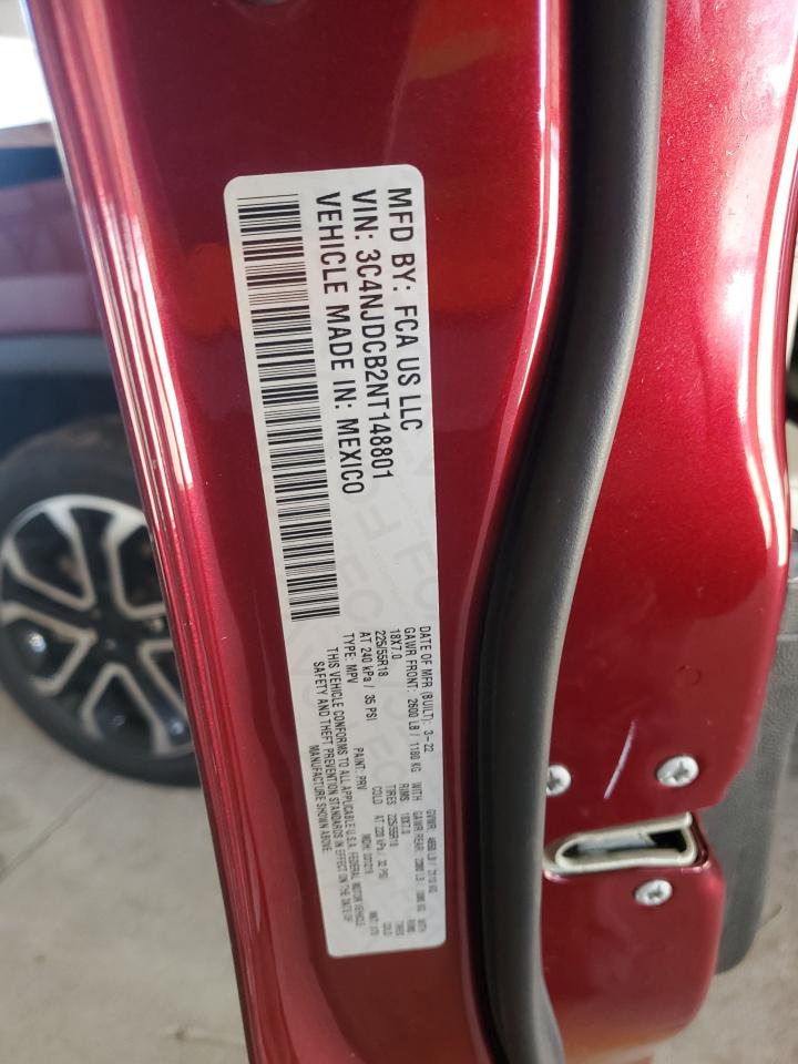 2022 Jeep Compass Limited VIN: 3C4NJDCB2NT148801 Lot: 82344295