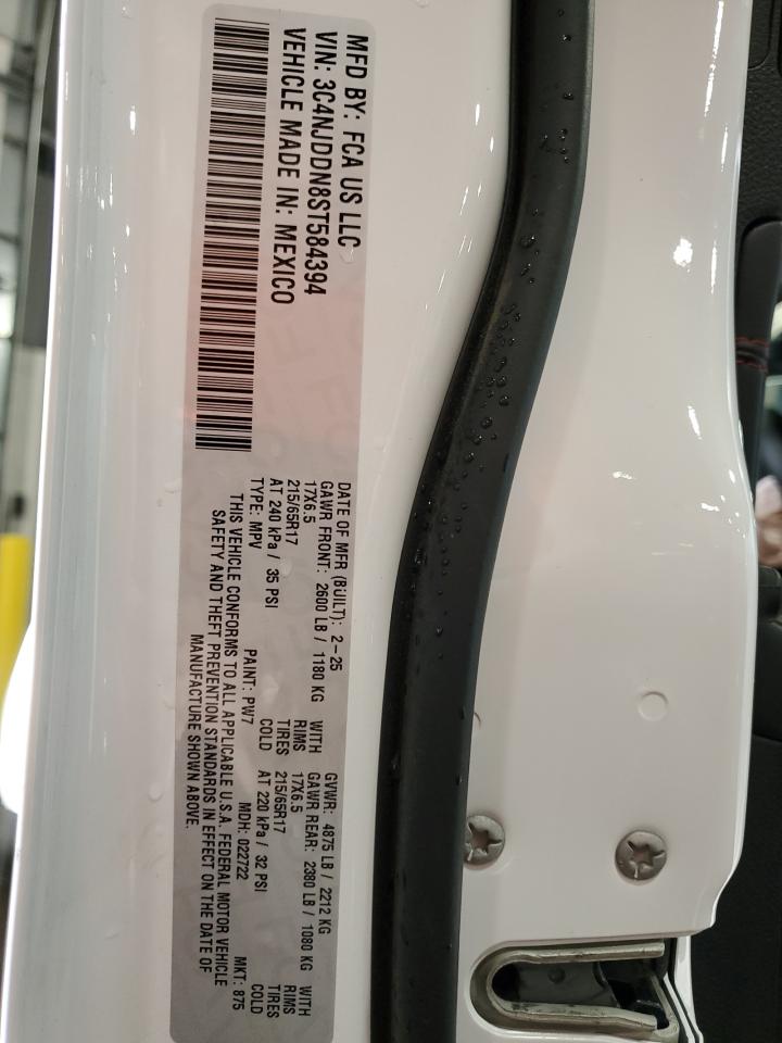 2025 Jeep Compass Trailhawk VIN: 3C4NJDDN8ST584394 Lot: 84953015