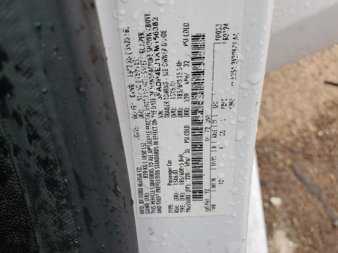 2019 Ford Fiesta Se VIN: 3FADP4EJ1KM156382 Lot: 90043135