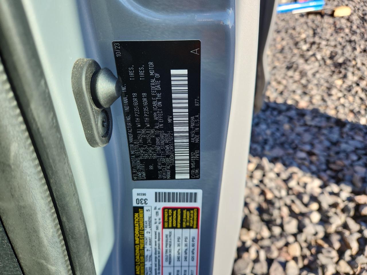 2024 Toyota Sienna Xse VIN: 5TDDSKFCXRS110721 Lot: 85537705