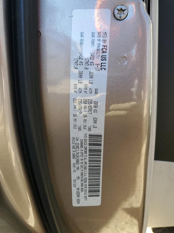 2018 Chrysler Pacifica Hybrid Touring L VIN: 2C4RC1L74JR124843 Lot: 87209765