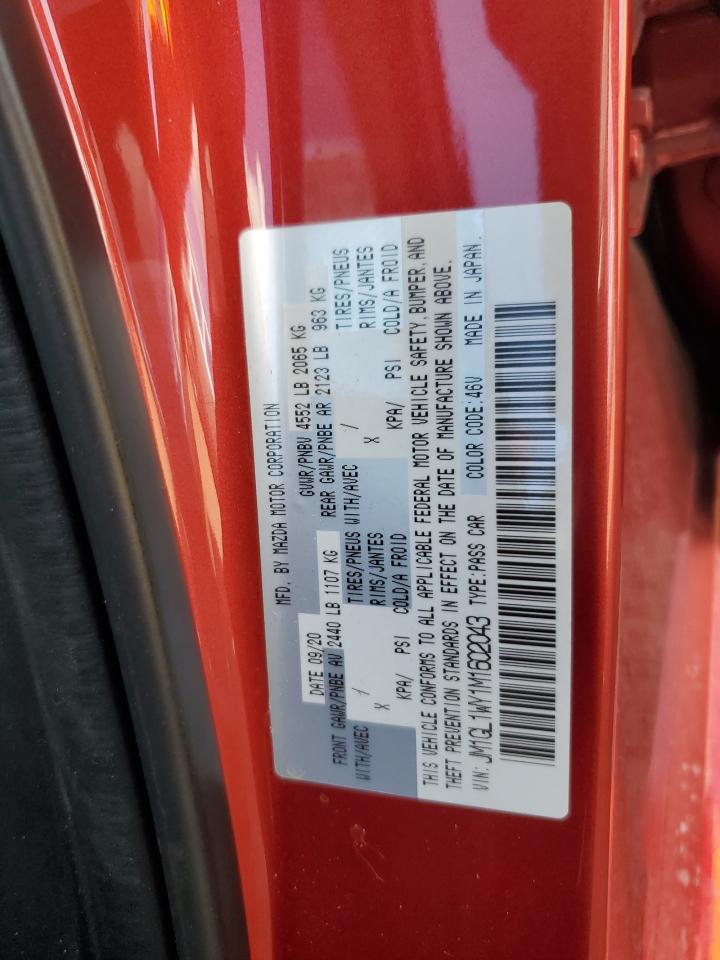 2021 Mazda 6 Grand Touring Reserve VIN: JM1GL1WY1M1602043 Lot: 82296905