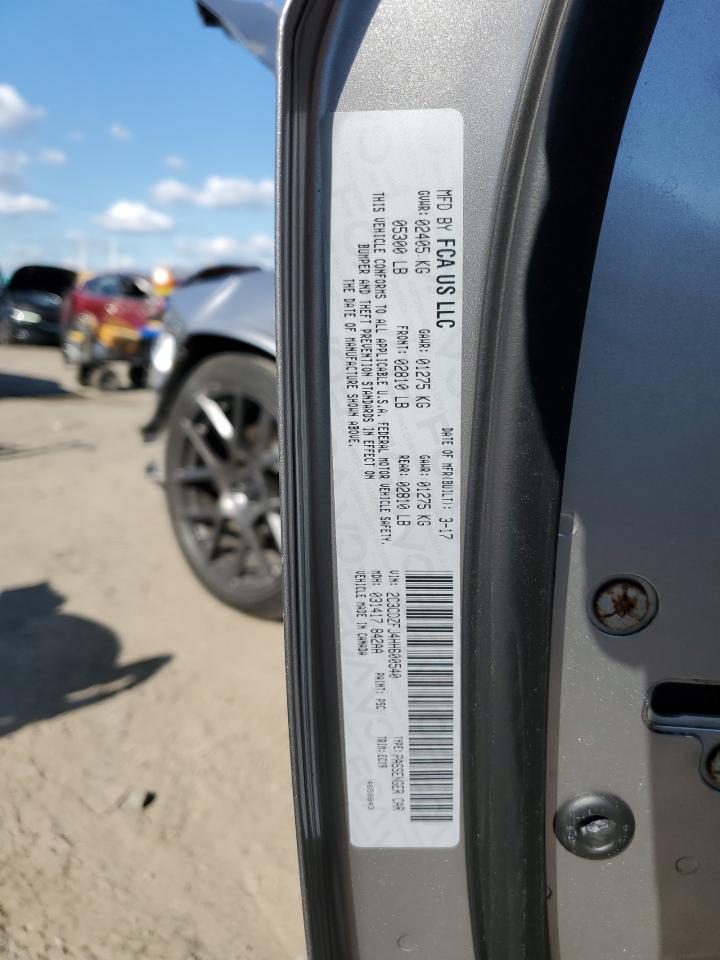 2017 Dodge Challenger R/T 392 VIN: 2C3CDZFJ4HH600540 Lot: 90048135