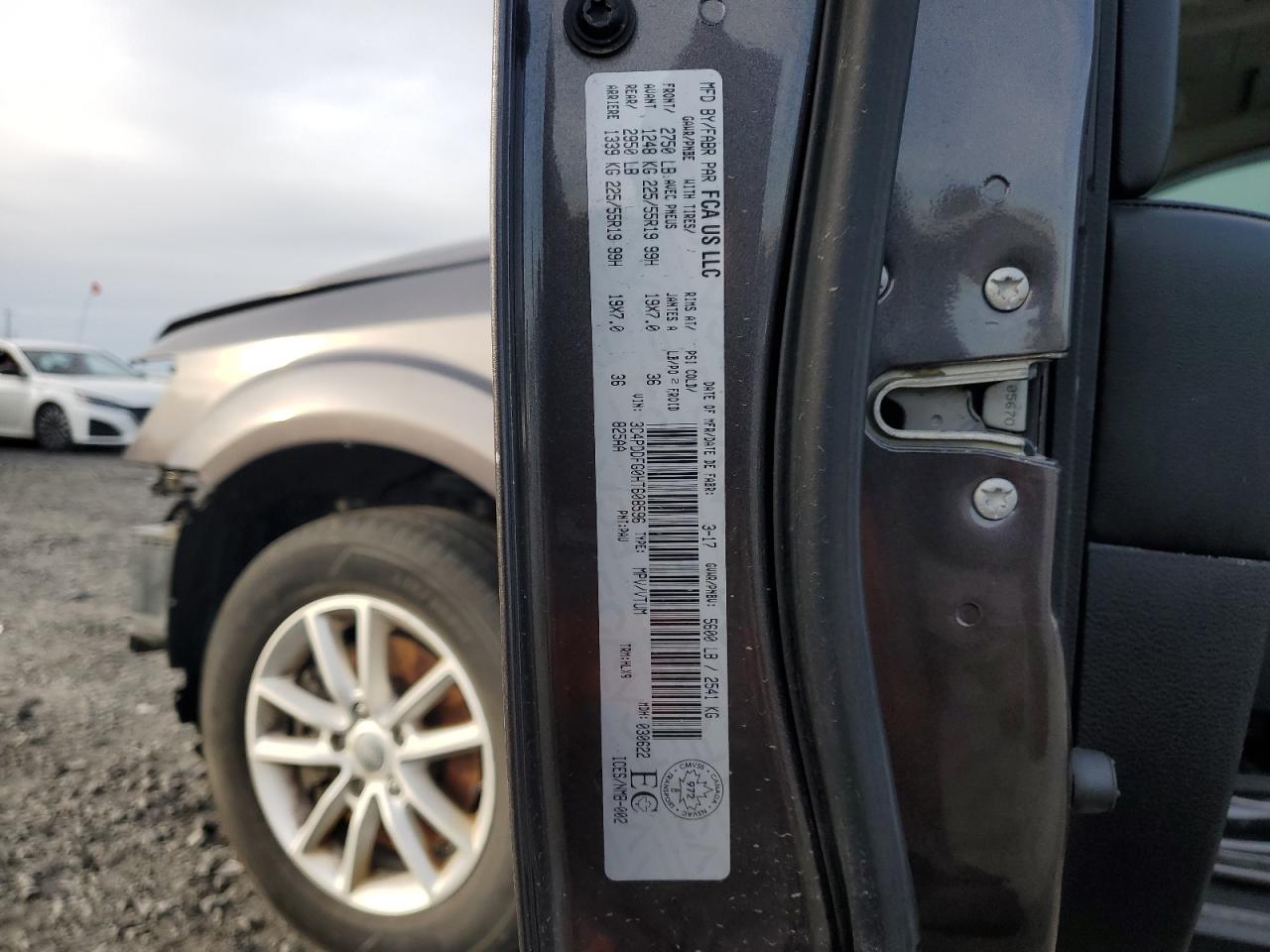 2017 Dodge Journey Gt VIN: 3C4PDDFG0HT608596 Lot: 90064065