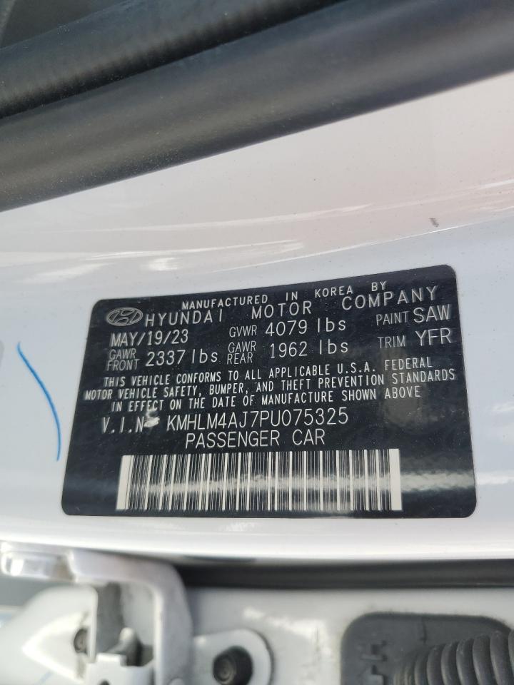 2023 Hyundai Elantra Blue VIN: KMHLM4AJ7PU075325 Lot: 82396655