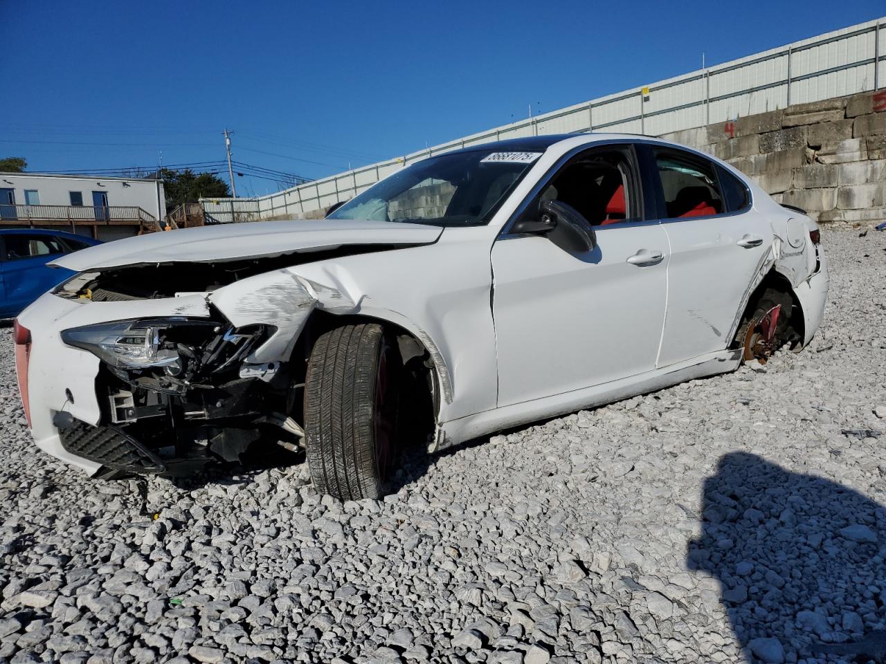 2017 ALFA ROMEO GIULIA WHITE VIN: ZARFAEDNXH7552494