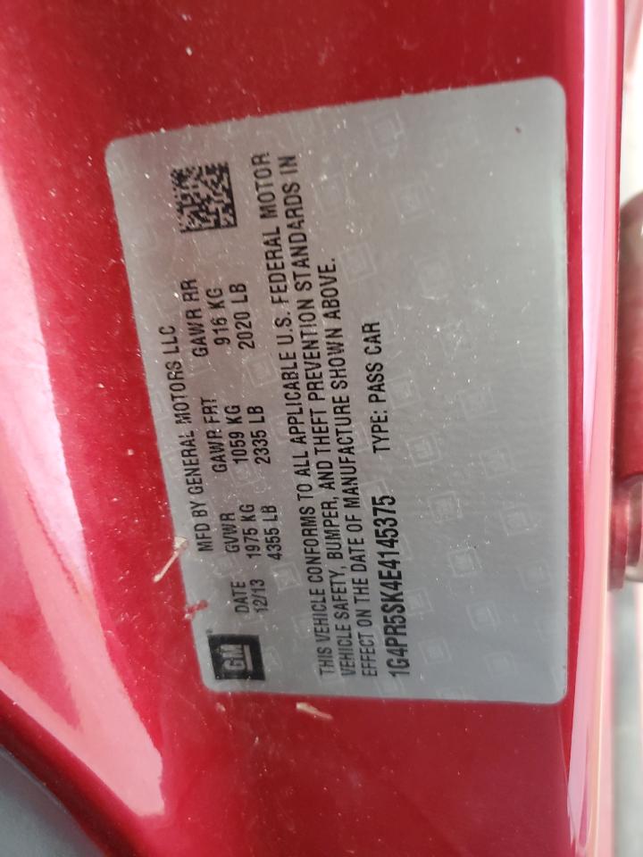 2014 Buick Verano Convenience VIN: 1G4PR5SK4E4145375 Lot: 86848025