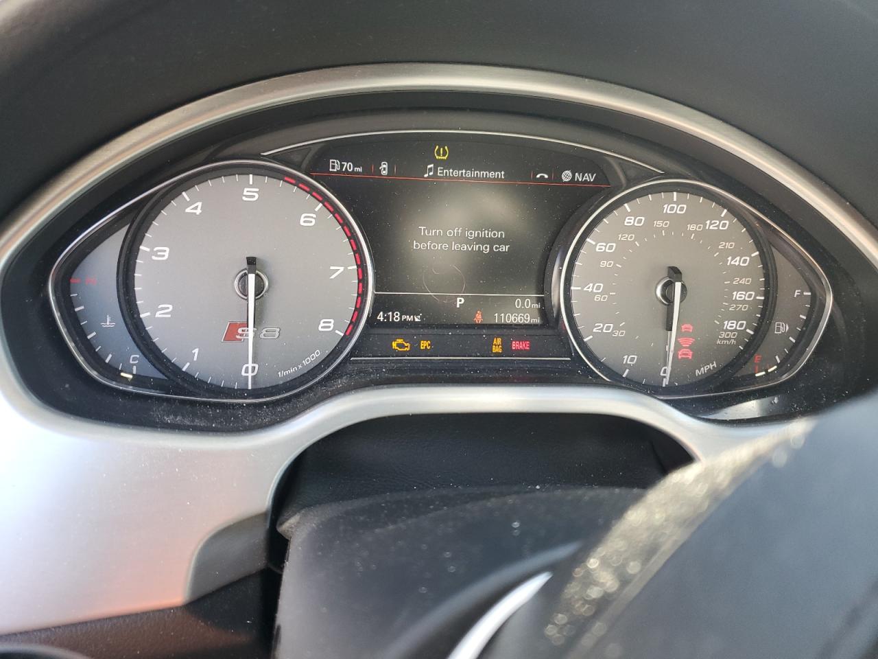 2014 Audi S8 Quattro VIN: WAUD2AFDXEN002471 Lot: 82416015