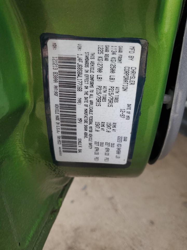 1998 Jeep Cherokee Sport VIN: 1J4FJ68S8WL177168 Lot: 86473815