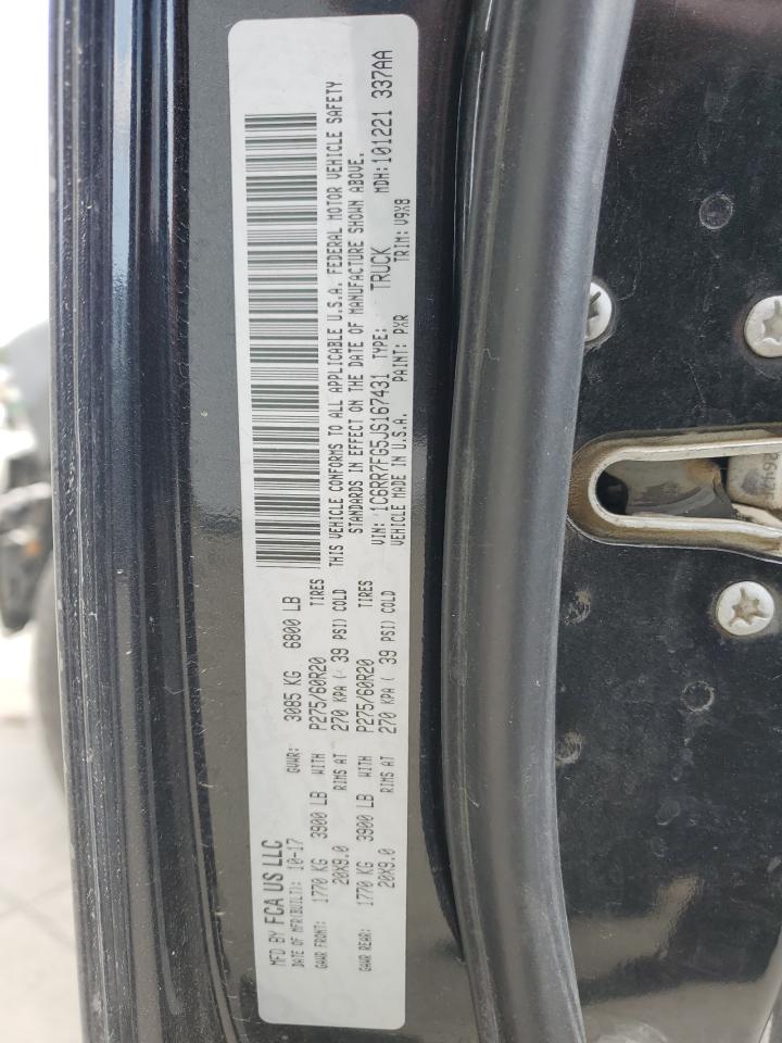 2018 Ram 1500 St VIN: 1C6RR7FG5JS167431 Lot: 85149705